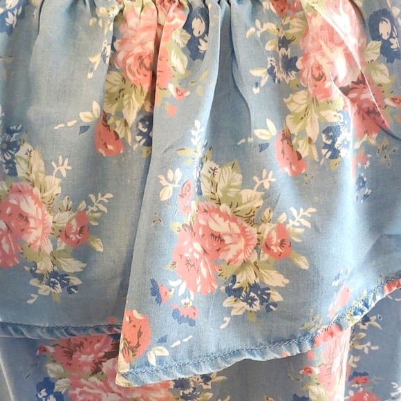 🎀🎀Floral Jean Dress 🎀🎀 - Picture 4 of 5
